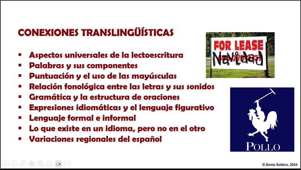 Un verdadero placer presentar como ponente invitada en ⁦la excelente conferencia de <a href="/TA4BE/">TABE</a>⁩ sobre unos de mis temas favoritos, el conocimiento meta-bilingüe y las conexiones translingüísticas.
¡Gracias por la invitación!