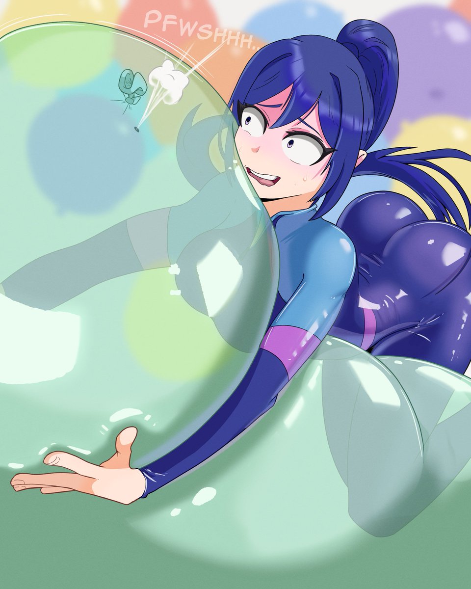fanart for @/studiofuusen, latex kanan cosplay