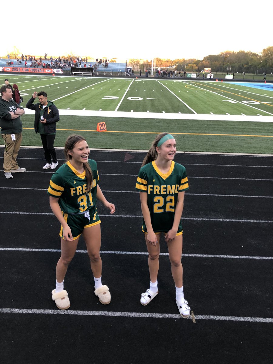 Congratulations to Fremd hoopers <a href="/EllaTodd22/">Ella Todd</a> and <a href="/belladelmar_13/">Isabella Del Mar</a> on advancing to the semi-finals of the Flag Football State Championship! LEAVE A LEGACY🔥