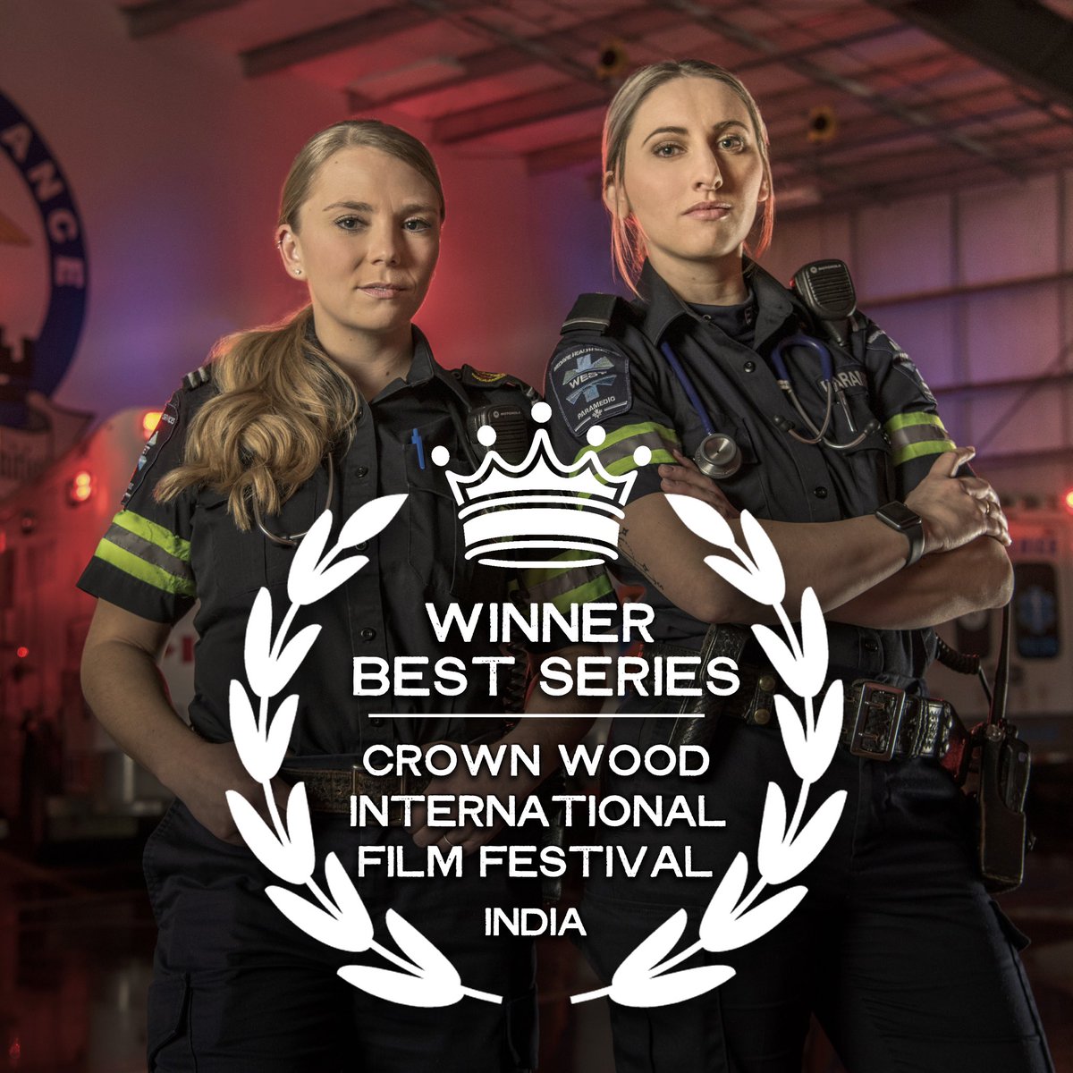 FahrenheitFilms's tweet image. “Paramedics: Emergency Response, Season 7  has been honoured with a Best Series Award at a recent edition of The Crown Wood International Film Festival in India. This recognition is a tribute to paramedics and their challenging and intense world of emergency medical services.