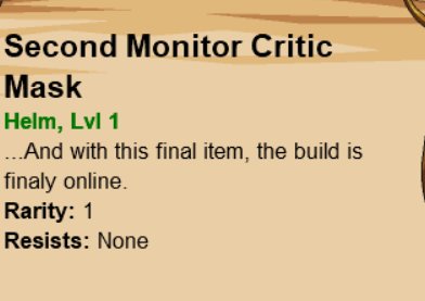 Play the #dragonfable Mogloween event, you might unlock a special mask...

Cheer <a href="/Dracelix/">Dracelix</a> 

Not sponsored, just super cool for me.