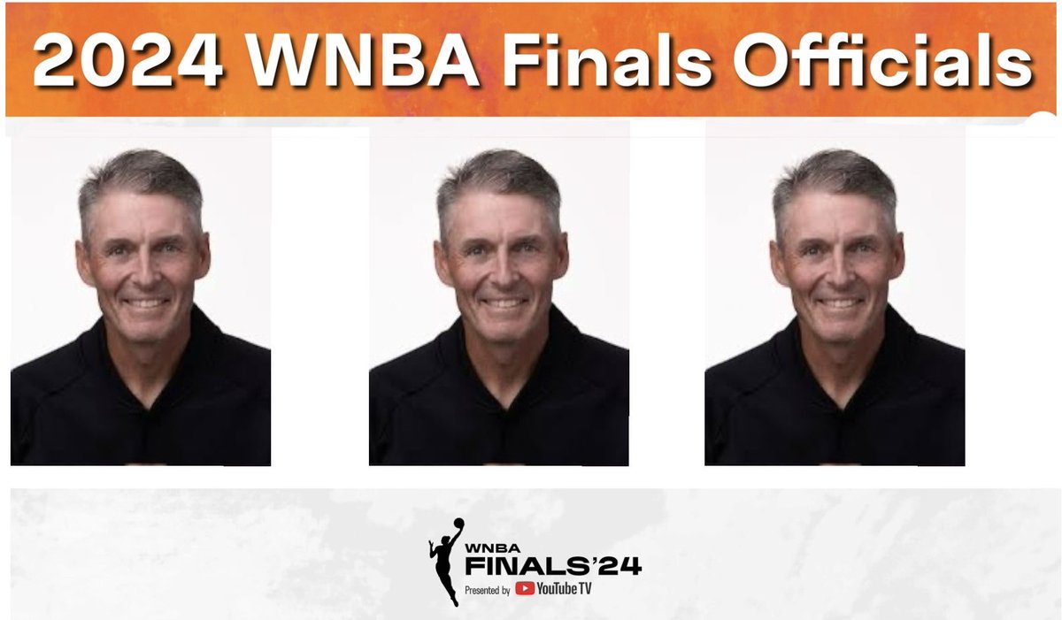 I thought tonight’s refs looked familiar… #WNBAFinals