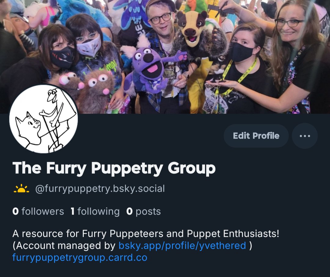 FurryPuppetry's tweet image. Want to find us in the blue sky?
bsky.app/profile/furryp…