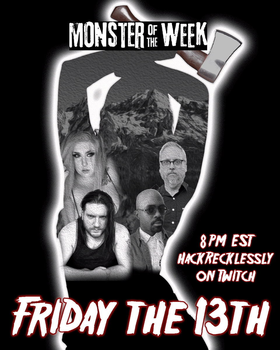 LBHackEmUp No Longer Active (@lbhackemup) on Twitter photo Tonight! We are back with <a href="/WallE132/">WallE 🇵🇸 The Fastest Thing Alive</a> <a href="/clickclacksnac/">Serenity 🍉 🔜 PAXU</a> <a href="/KujoPlaysGames/">Kujo 🔜 PAXU</a> and <a href="/whitewing/">Greg - Domeskai Tamers coming soon</a> for the final episode of our Monster of the Week game by <a href="/EvilHatOfficial/">Evil Hat Productions</a>. Join us at 8pm est on twitch.tv/hackrecklessly Tonight! We are back with <a href="/WallE132/">WallE 🇵🇸 The Fastest Thing Alive</a> <a href="/clickclacksnac/">Serenity 🍉 🔜 PAXU</a> <a href="/KujoPlaysGames/">Kujo 🔜 PAXU</a> and <a href="/whitewing/">Greg - Domeskai Tamers coming soon</a> for the final episode of our Monster of the Week game by <a href="/EvilHatOfficial/">Evil Hat Productions</a>. Join us at 8pm est on twitch.tv/hackrecklessly