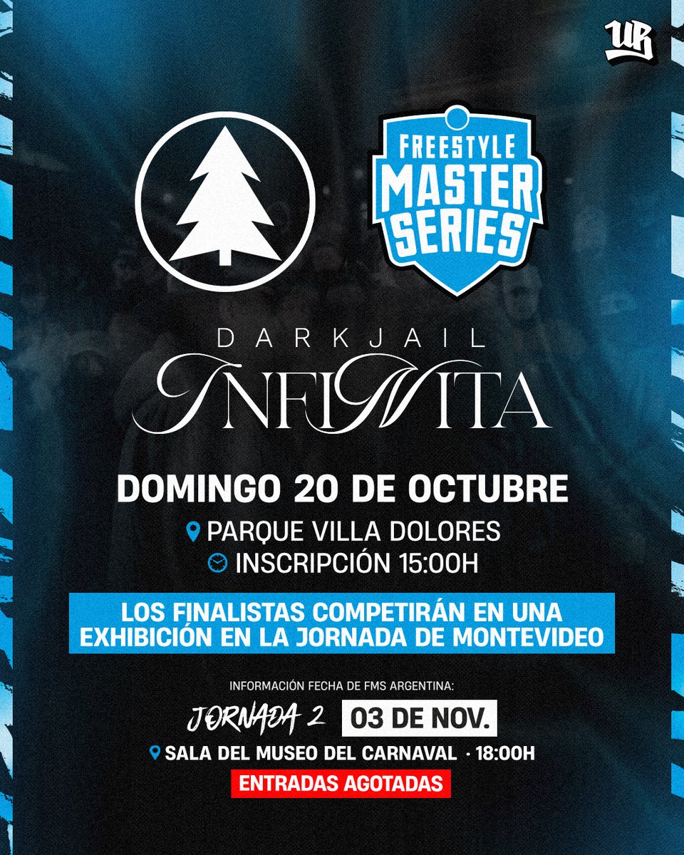 ¡Uruguay! ¡Tenemos una 𝙂𝙍𝘼𝙉 𝙉𝙊𝙏𝙄𝘾𝙄𝘼! 🇺🇾

🚨 Este 𝙙𝙤𝙢𝙞𝙣𝙜𝙤 𝟮𝟬 𝙙𝙚 𝙤𝙘𝙩𝙪𝙗𝙧𝙚, la <a href="/DarkJailuy/">Dark Jail 🌲</a> organizará su edición Infinita y los 2 finalistas..

¡COMPETIRÁN EN UNA EXHIBICIÓN EL 3 DE NOVIEMBRE EN LA FMS ARGENTINA! 🤯🔥

¡Los esperamos este domingo! 🔜