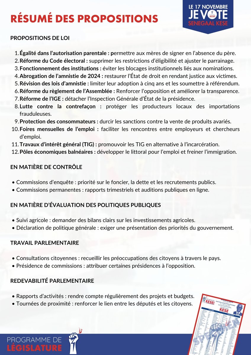 TasOfficiel's tweet photo. La Coalition Senegaal Kese a dévoilé son programme, je propose à @papealeniang d’innover en organisant un débat réunissant toutes les têtes de liste ayant présenté leur programme.

La démocratie s’épanouit à travers le débat. Monsieur le Premier ministre @SonkoOfficiel , je vous attends.

Vous pouvez consulter le programme de Senegaal Kese ici : https://t.co/Iu5qrPJSQD