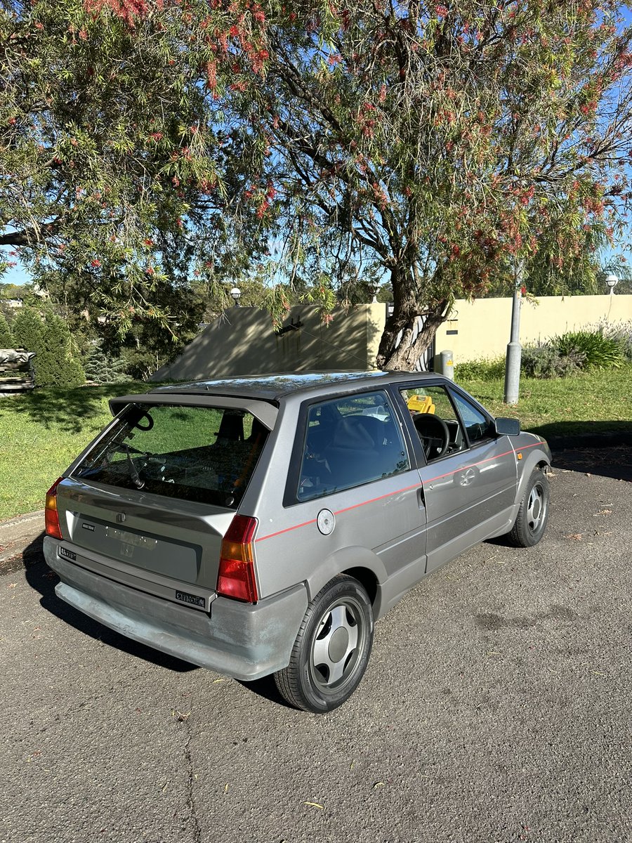 steve_moran's tweet photo. Finally after 15 years in a hedge in Sydney, it has ventured out under its own steam, and that TU engine sounds peachy. Bumper needs refinishing though! @UPnDOWNvids @FD_Tweets @IndecisiveAuto https://t.co/UzgsTlFizy