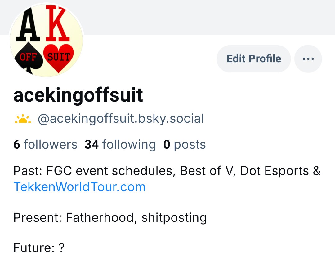 AceKingOffsuit ♠️❤️ (@acekingoffsuit) on Twitter photo I just did it so a meme coin bot wouldn't claim the name first. I just did it so a meme coin bot wouldn't claim the name first.