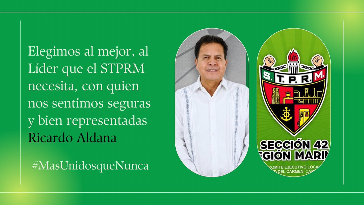 Mun_ri's tweet photo. #masunidosquenunca #VotaVerde #Aldana #RicardoAldana @Seccion42_STPRM @lgps03101 @MarcoAzuara1 https://t.co/cW9Y2V6fjQ