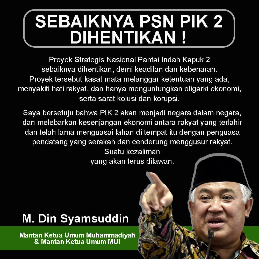 Apa kata Pak Din, coba simak.

#batalkanPSNPIK2