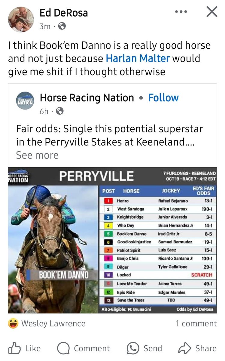 I have a great video of me and Bucchero lined up for tomorrow to wish Book'em Danno and his connections luck, but <a href="/EJXD2/">Ed DeRosa</a> gets there first...kinda. 🤣