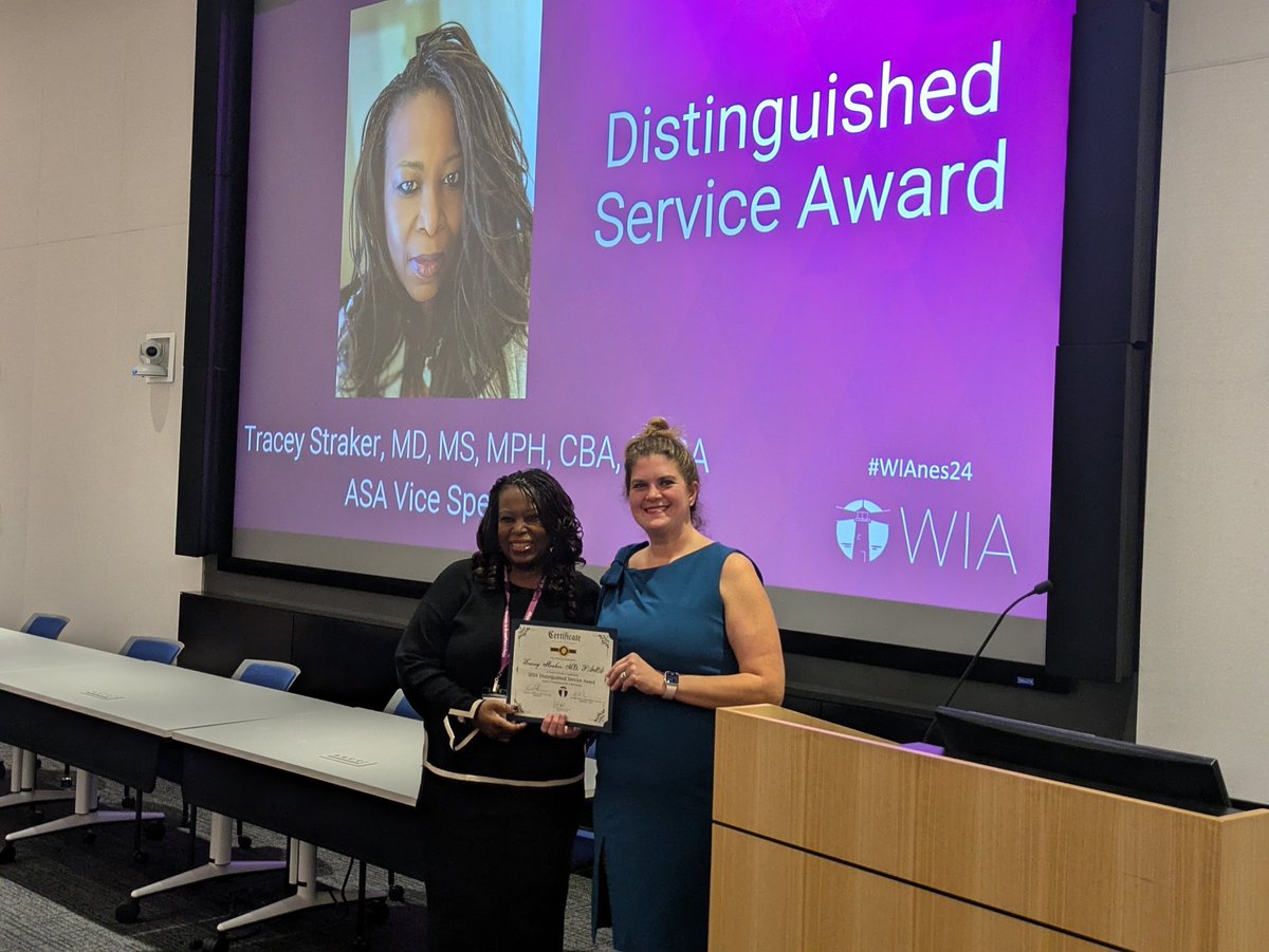 Congratulations <a href="/ladyteemd/">tracey straker</a> and <a href="/GMFisherMD/">Gabrielle Fisher</a> - winners of WIA's Distinguished Service Award and WIA Champion Award 🔥🎉🔥🎉🔥🎉

#WIAnes24