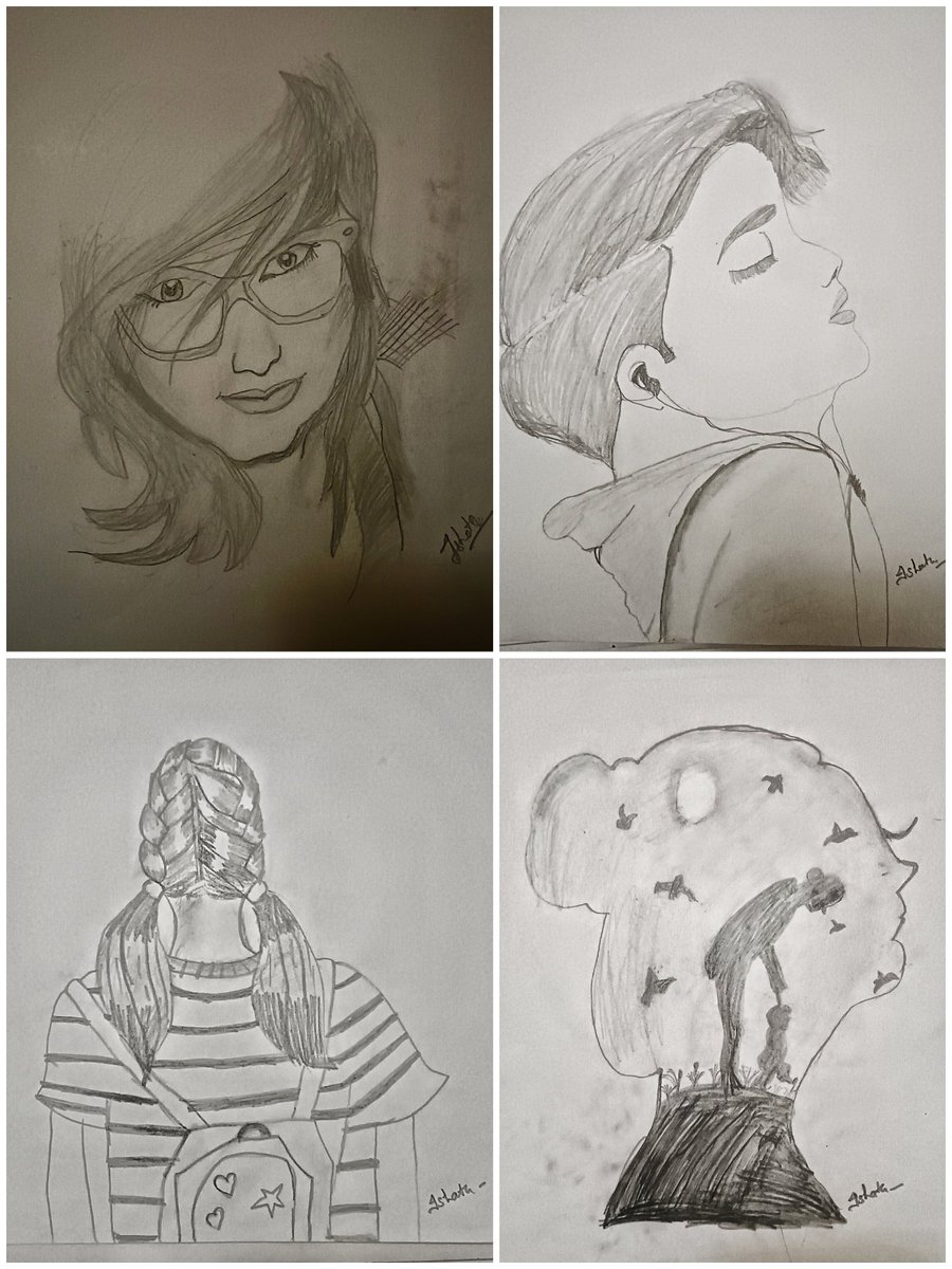 Some drawing sketches by daughter #Ihata_Singh.... 😘😘

#sketch_drawing
#Sketch_drawing
#sketch
#beautiful
