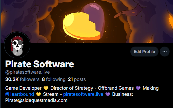 Pirate Software tweet media
