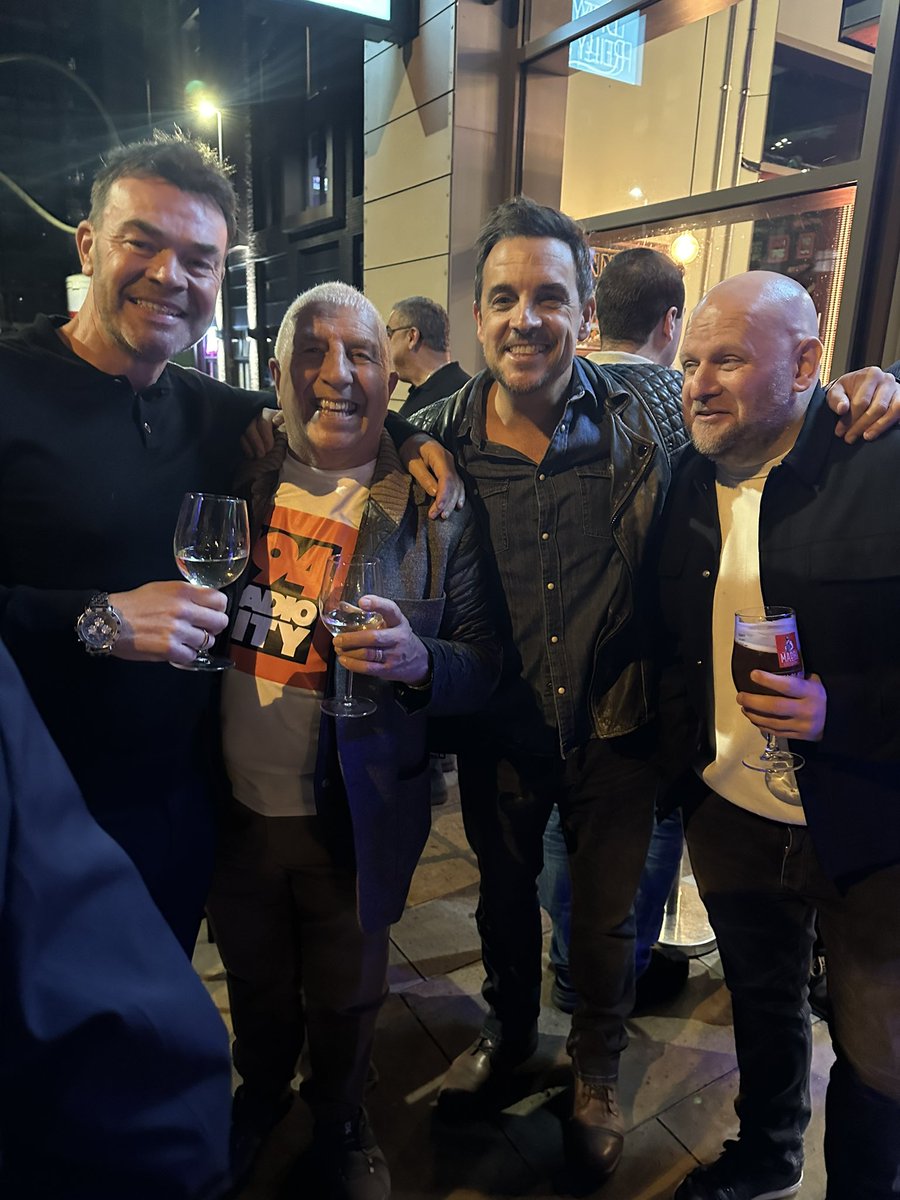 Toolyboy's tweet photo. Celebrating Radio City’s 50th with some absolute legends. (The final photo is me when I started my career there aged 19 😬) #radiocity https://t.co/S66g7p25UW