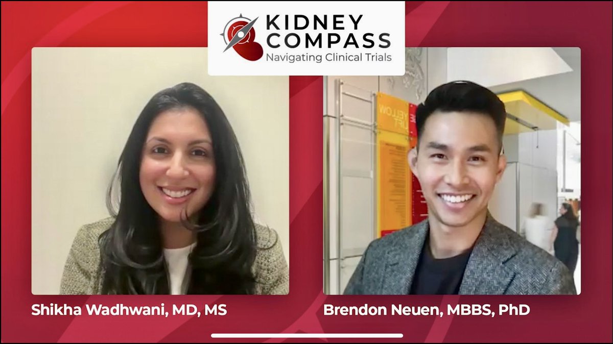 Brendon Neuen (@brendonneuen) on Twitter photo Very excited to team up with <a href="/SWadhwaniMD/">Shikha Wadhwani</a> to launch a new podcast - Kidney Compass: Navigating Clinical Trials
Join us as we explore the latest in kidney trials, from therapeutic advances to new methodologies & innovative trial design
Lots more at #KidneyWk - stay tuned!! Very excited to team up with <a href="/SWadhwaniMD/">Shikha Wadhwani</a> to launch a new podcast - Kidney Compass: Navigating Clinical Trials
Join us as we explore the latest in kidney trials, from therapeutic advances to new methodologies & innovative trial design
Lots more at #KidneyWk - stay tuned!!