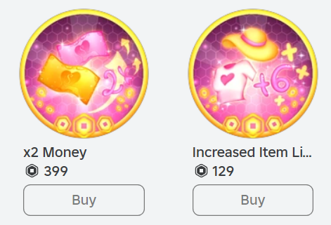Vazmpi_'s tweet photo. They updated the gamepasses yall!! but they won't work until the update comes out! (you can still buy it) https://t.co/J7vZOWOEo4