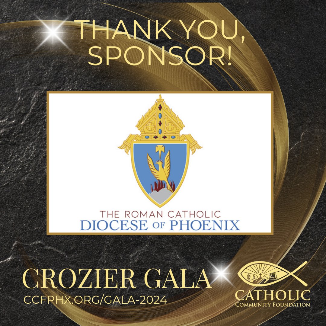 ccf_phx's tweet photo. Crozier Gala 2024 ~ Today is the deadline to buy tickets. See the link in our bio. Be part of the Great Giving Experience, Saturday, October 26 at the Arizona Biltmore. #CCFPHX #phoenixdiocese #CatholicPhilanthropy
https://t.co/0N5gq7luis https://t.co/JpNfTsiYAq