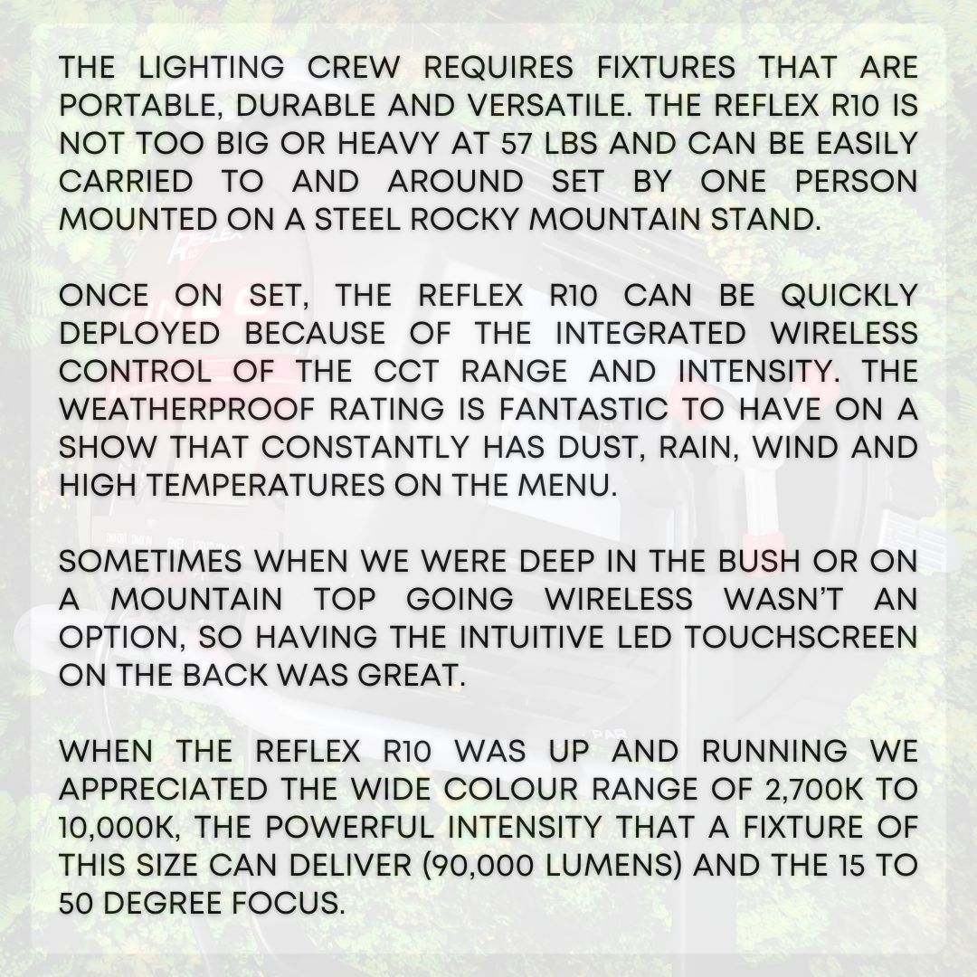 CineoLighting's tweet image. Thank you for the kind words about the #ReflexR10 David! 

#Cineo #Production #LEDLighting #OnSet #ClientTestimonial