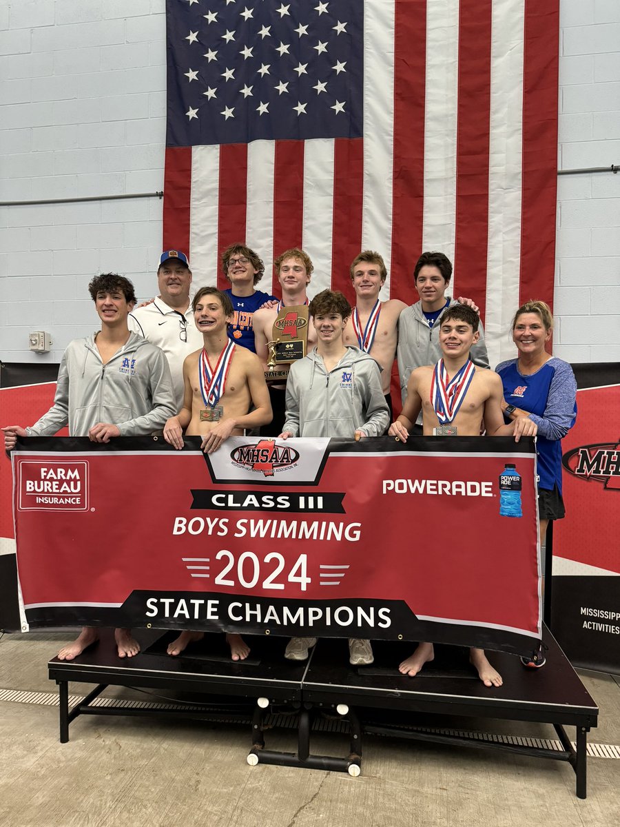 AquaJags double down in Tupelo ONCE AGAIN as the girls win their ELEVENTH MHSAA State Championship in a row and the boys win their FIFTH in a row! #GoJags #Dynasty 🥇💙🥇