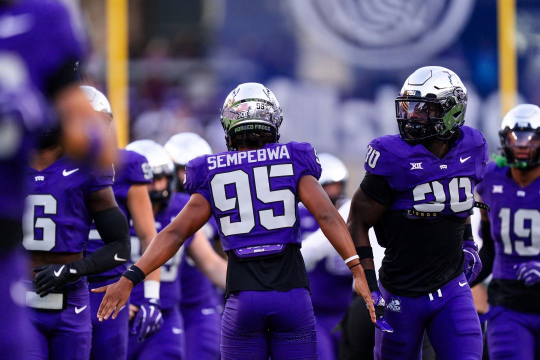 Good luck fam, Go Frogs <a href="/TCUFootball/">TCU Football</a>