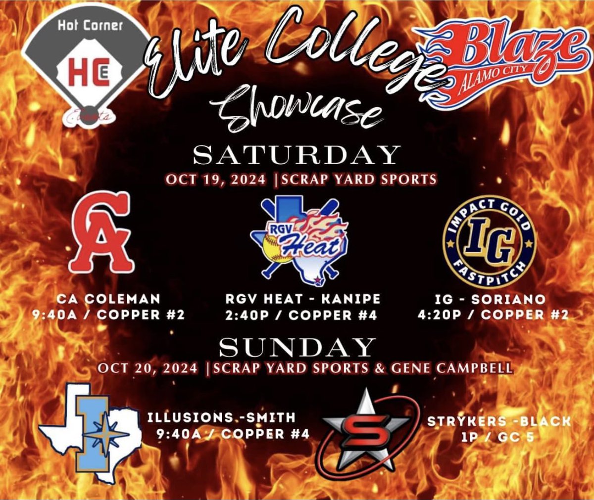 Excited to hit the turf this weekend!
Come check us out 🔥