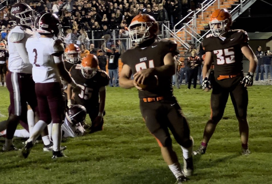 NEO Zone HS Sports (@neozonehs) on Twitter photo Week 9 Friday Featured Game 🌟 
*Halftime*
Buckeye - 41
Rocky River - 0
In a matchup between two 7-1 conference leaders, it’s been Buckeye that has dominated in every facet of the game.
<a href="/troymccann16/">Troy McCann</a> has four touchdowns to lead a dominant Bucks rushing attack.
#NEOFB 🏈 Week 9 Friday Featured Game 🌟 
*Halftime*
Buckeye - 41
Rocky River - 0
In a matchup between two 7-1 conference leaders, it’s been Buckeye that has dominated in every facet of the game.
<a href="/troymccann16/">Troy McCann</a> has four touchdowns to lead a dominant Bucks rushing attack.
#NEOFB 🏈