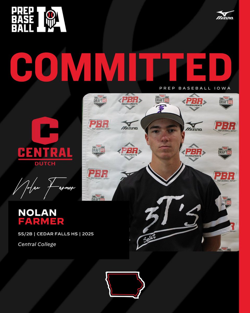 Prep Baseball Iowa (@prepbaseballia) on Twitter photo ๐๐๐จ๐ฆ๐ฆ๐ข๐ญ๐ฆ๐๐ง๐ญ ๐๐๐ญ๐๐ก๐
Nolan Farmer, (2025, SS/2B, <a href="/cfbaseball20/">Cedar Falls High School Baseball</a>) commits to Central College.
๐ค loom.ly/8kXIvV0
<a href="/NolanFarmer7/">Nolan Farmer</a> โ๏ธ <a href="/DutchBaseball/">Central Baseball</a> ๐๐๐จ๐ฆ๐ฆ๐ข๐ญ๐ฆ๐๐ง๐ญ ๐๐๐ญ๐๐ก๐
Nolan Farmer, (2025, SS/2B, <a href="/cfbaseball20/">Cedar Falls High School Baseball</a>) commits to Central College.
๐ค loom.ly/8kXIvV0
<a href="/NolanFarmer7/">Nolan Farmer</a> โ๏ธ <a href="/DutchBaseball/">Central Baseball</a>