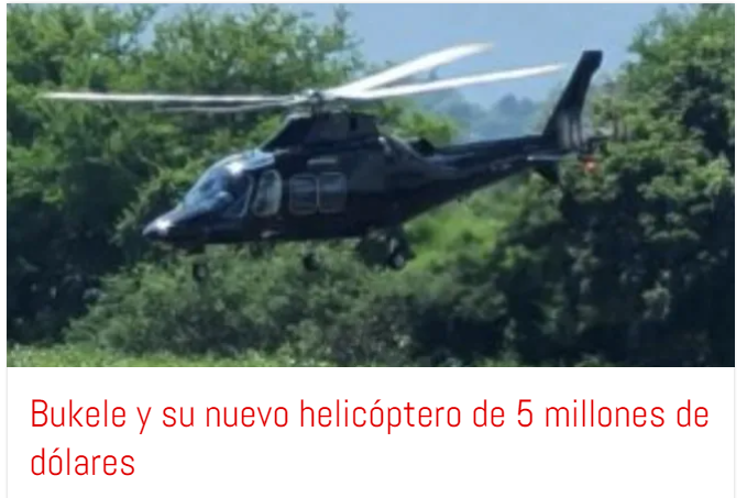 Conocimiente's tweet photo. El sujeto compra un helicóptero de lujo de $6.3 millones, el mismo día en que pide a otros países que donen insumos por la declaratoria de dengue en el país.
Es como el bolo que gasta su dinero en parranda y sale a pedir a los vecinos para pagar los recibos de agua y luz. https://t.co/ptZLfJPHjr