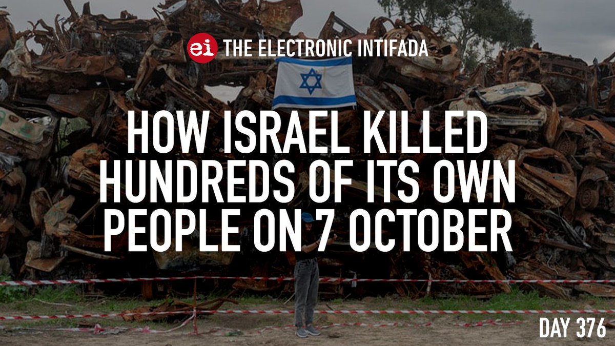 intifada's tweet photo. How Israel killed hundreds of its own people on 7 October, with @AsaWinstanley and @AliAbunimah

YouTube: https://t.co/S0e02g5iJh
Rumble: https://t.co/GUHaIjvd1A https://t.co/MevOV8fnYG