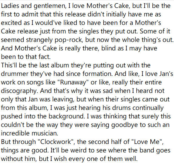 Here's to another decade of Mother's Cake! youtube.com/watch?v=jk3bt4…