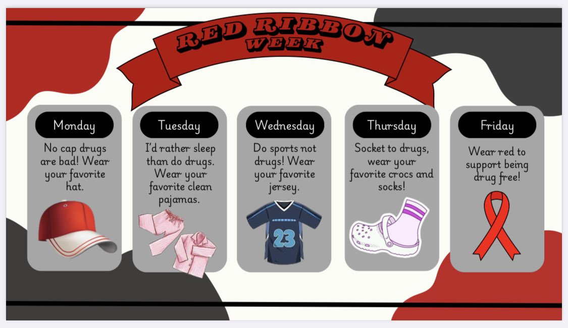 It's Red Ribbon Week starting on Monday!