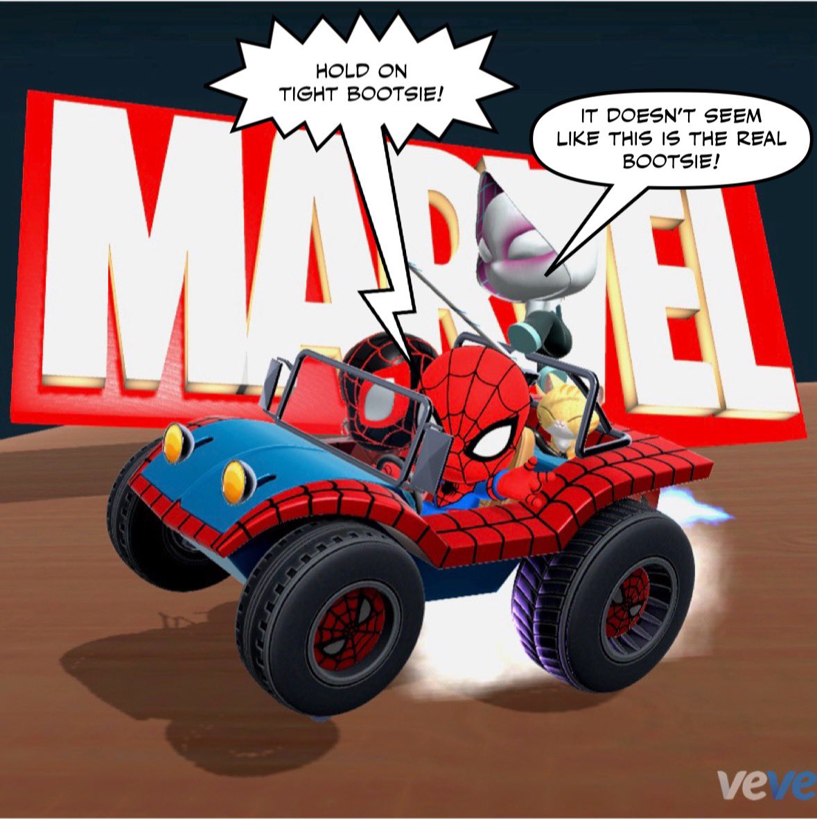 The Mighty Spider-Mobile has arrived at
Veve Digital Collectibles 

Wait thats not Bootsie?!?