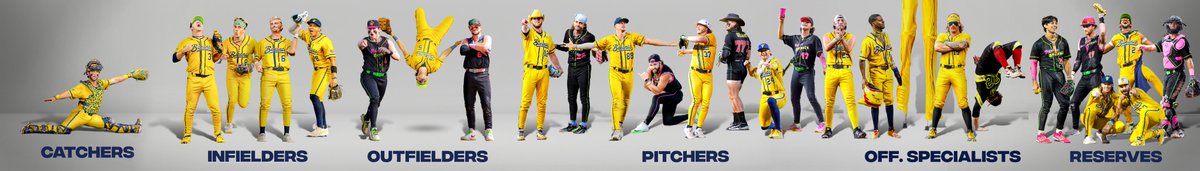 BananaBall_'s tweet image. The FULL ROSTER for the 2024 Banana Ball All-Stars 🌟