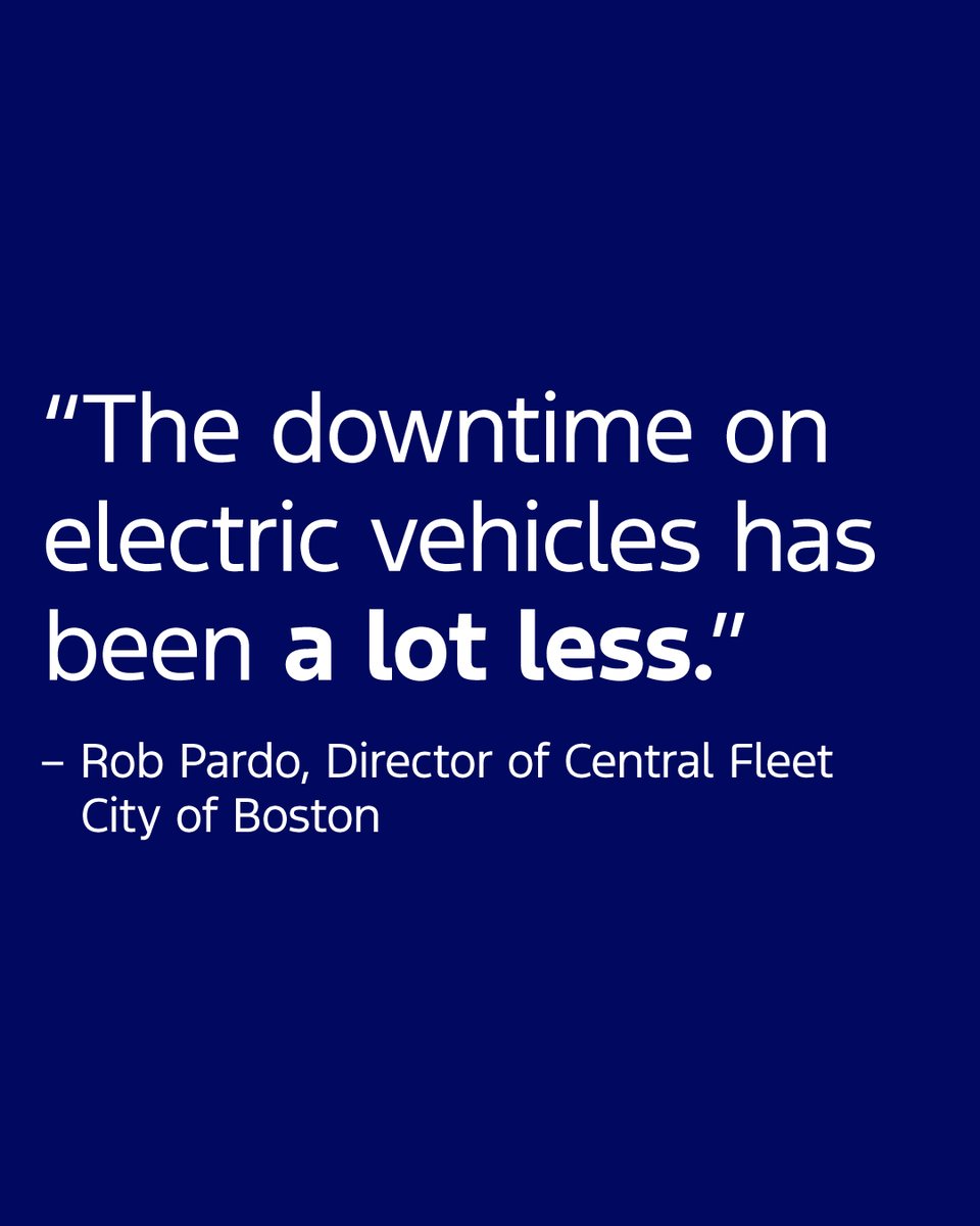 Inside scoop! 💡 These insights are useful for any business thinking about electrifying.

In a recent panel, our customers running the <a href="/CityOfBoston/">City of Boston</a> fleet shared feedback into their electrification journey. Here are my key takeaways 👇

🔵 Zero emissions goals are their #1