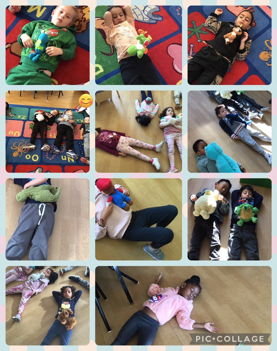 Learning a new strategy to help calm our body and mind, Mindful Breathing with a stuffed animal. 🧸❤️@OLFMilton <a href="/MindUP/">MindUP</a> #OLFFantastic