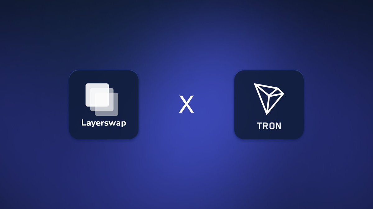 ✨Layerswap integration with TRON network
#trondao 

#TronLabs is incentivising its active community members with up to $350,000 via tron-dao.dapplab.org/?incentive=lay… in $trx tokens.

Eligibility >>> Multiple wallets are eligible provided each wallet has at least one transaction

#TRON