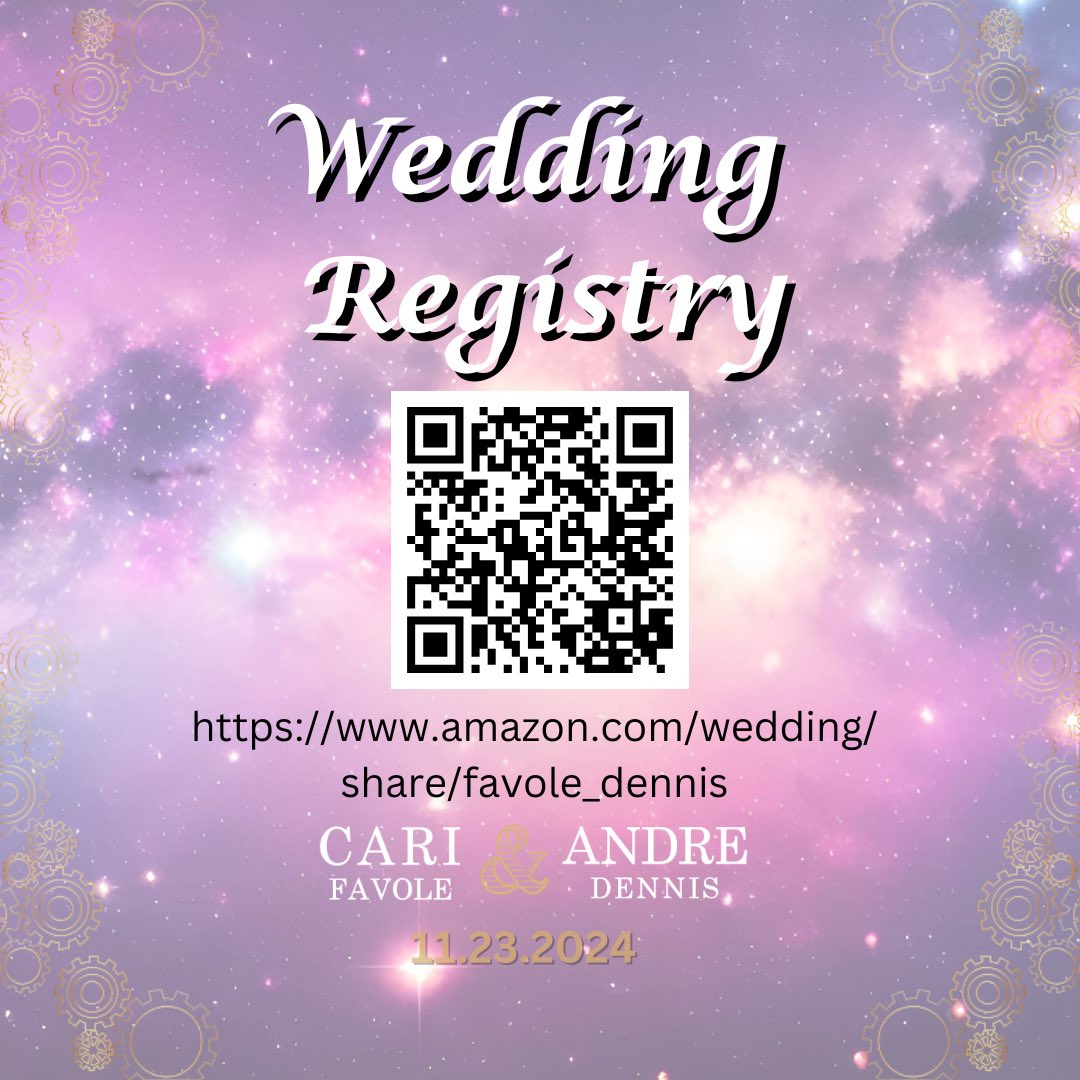 I feel awkward sharing but a few people have asked, so here is the updated Wedding Registry link:
amazon.com/wedding/share/… 

<a href="/Rocks_D_Hiro/">Rocks D. Hiro</a>