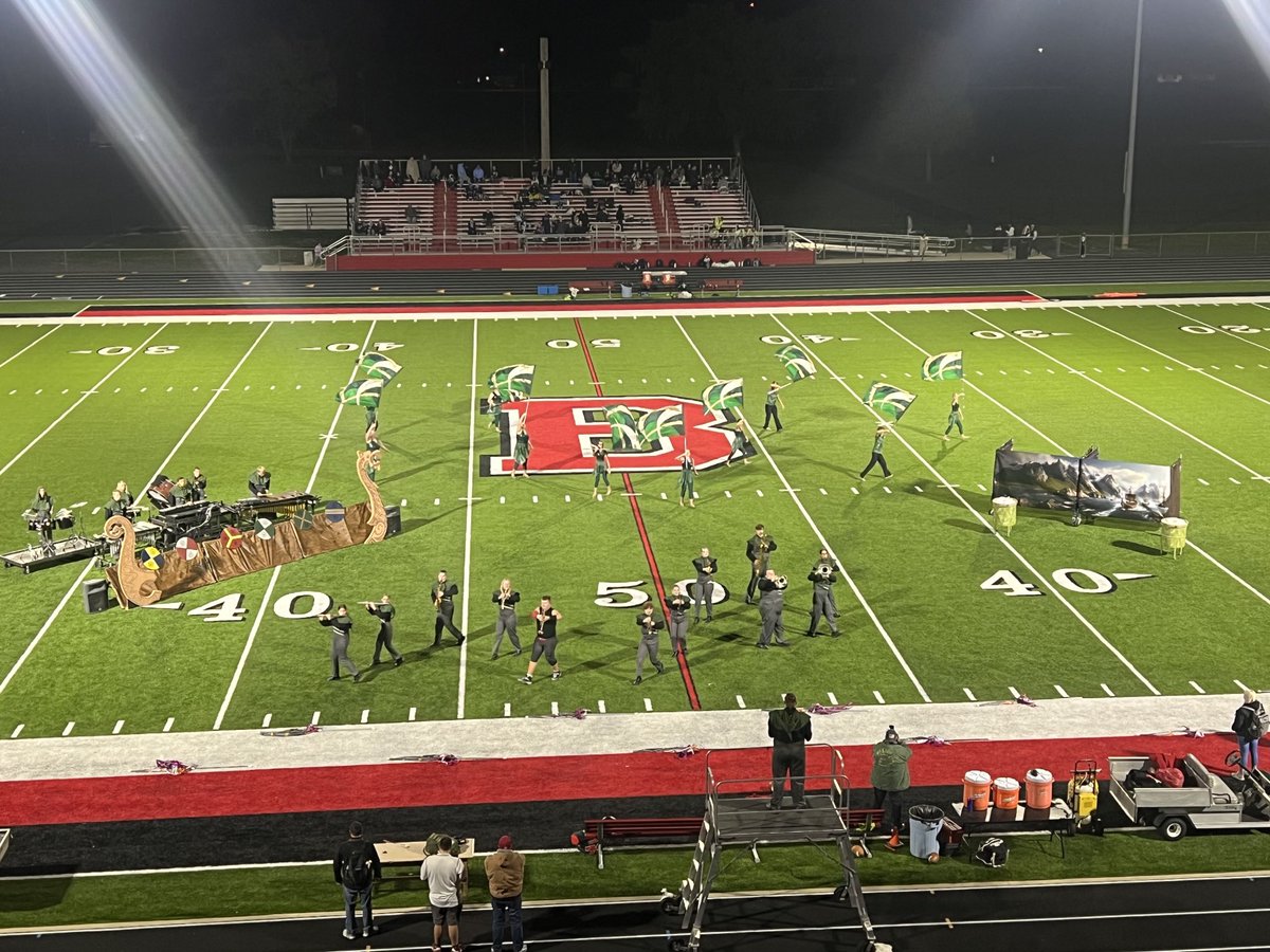 The Bengal Brigade performs at half time. Good Luck at State tomorrow!!! #TigerPride