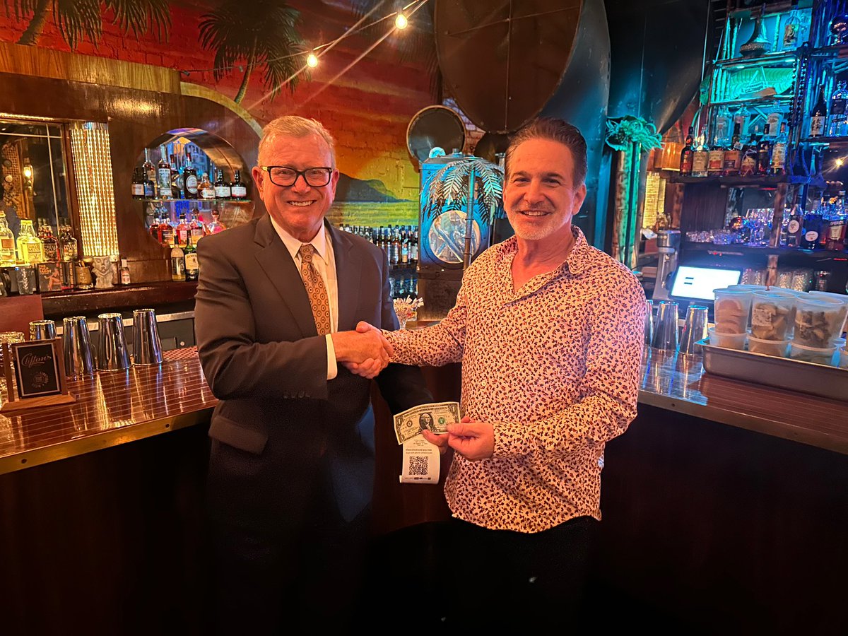 Grateful to Andrew Meieran for allowing me to be his first customer this afternoon at Clifton's Republic grand re-opening on October 18, 2024! The cafeteria has not opened yet, but will be sooner than later. In the meantime, please come support this iconic DTLA business by buying