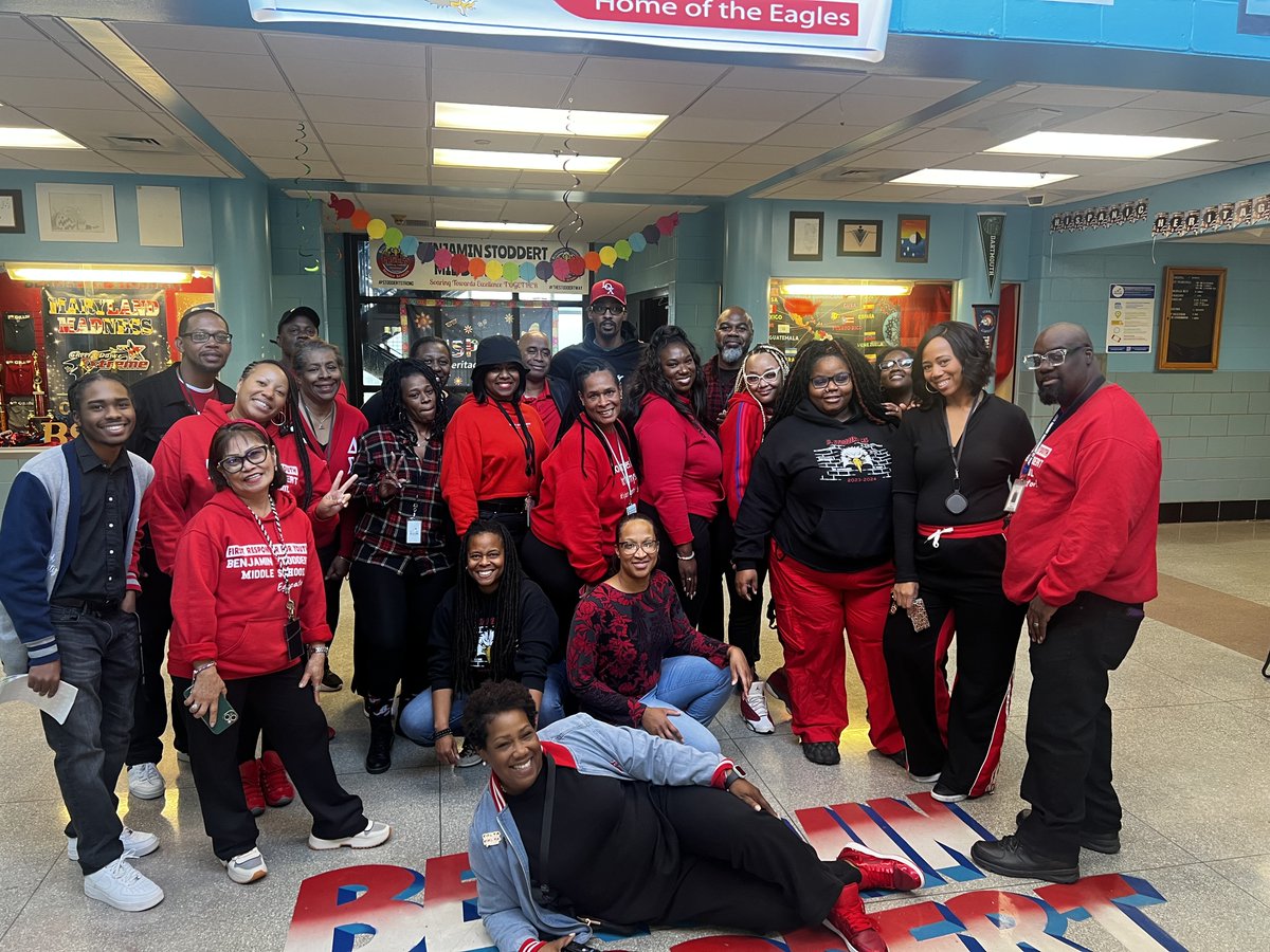 Benjamin Stoddert Middle School (@bsms_pgcps) on Twitter photo 🎉 Happy Principal Appreciation Month! Today and every day, we celebrate Principal Morgan! ❤️🖤 Staff wore red & black to honor her favorite color, reminding us that we’re better together when we work as a team. Thank you <a href="/PrincipalBSMS/">Tisa Morgan🔺️</a>, for your leadership #itsyourtime 🎉 Happy Principal Appreciation Month! Today and every day, we celebrate Principal Morgan! ❤️🖤 Staff wore red & black to honor her favorite color, reminding us that we’re better together when we work as a team. Thank you <a href="/PrincipalBSMS/">Tisa Morgan🔺️</a>, for your leadership #itsyourtime