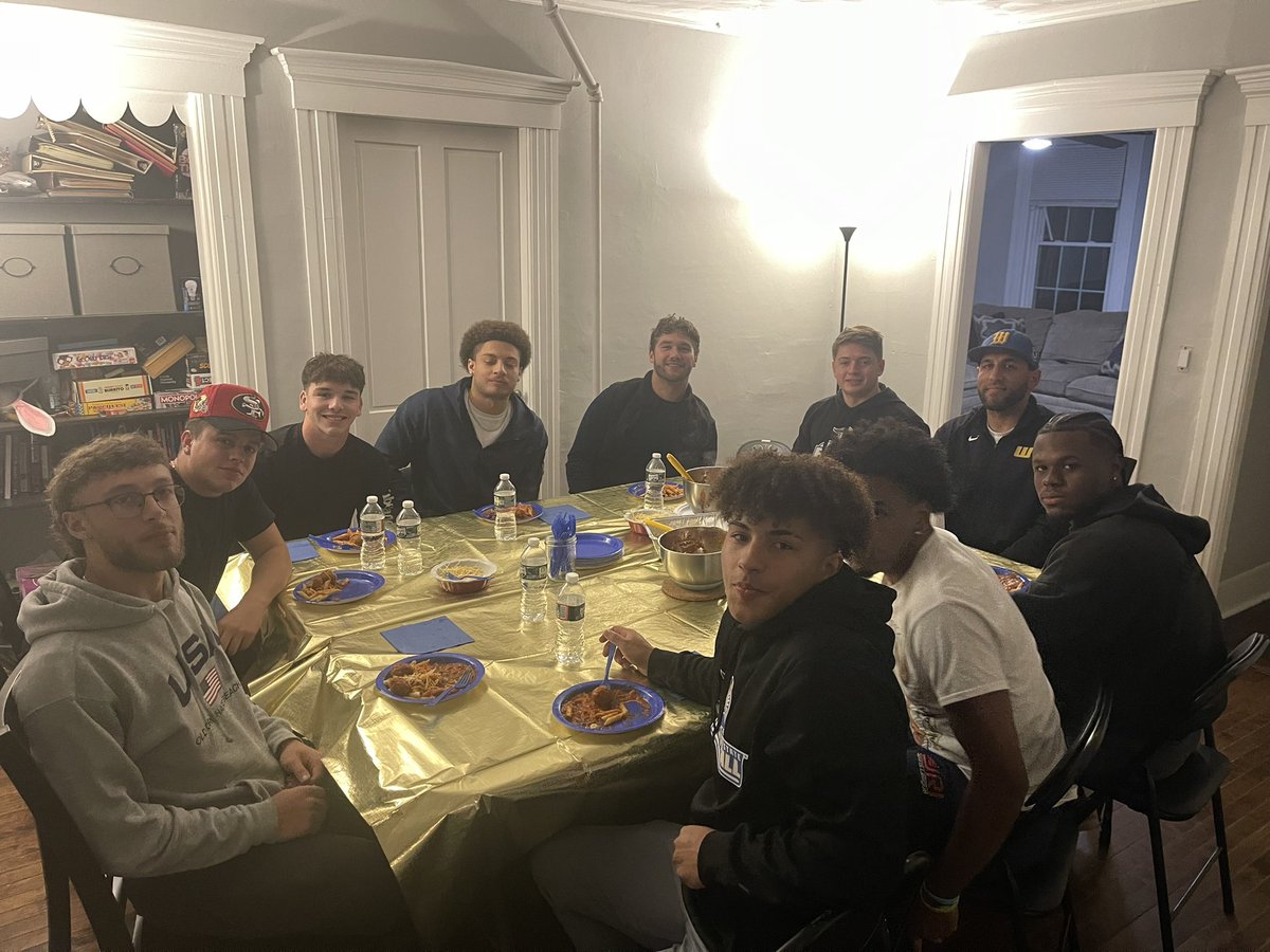 Had the RBs over for dinner tonight.  Had to feed the beasts before our big game tomorrow #RBeasts #Lancers #RBdinner  #feedthebeasts