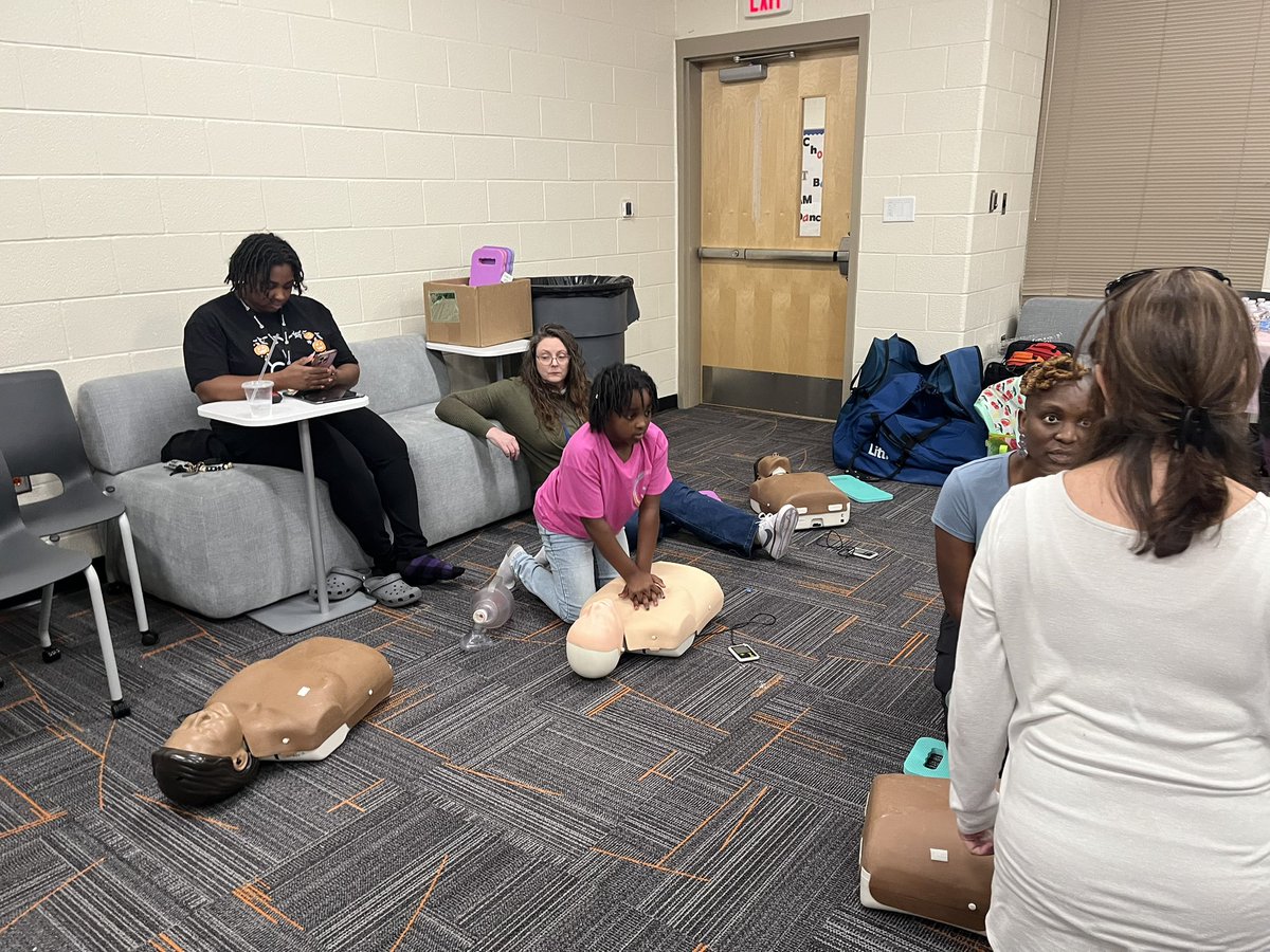 rsd2_nurses's tweet photo. @RichlandTwo District Nurses had a great Inservice day. Dr. Cobb spoke about meds for ADD, anxiety/depression, mood stabilizers. Audrey Brady facilitated “True Colors” We ended the day with BLS. We had a child-sized “stunt double” assisting to demonstrate choking in a child. https://t.co/FuCO6qerGv