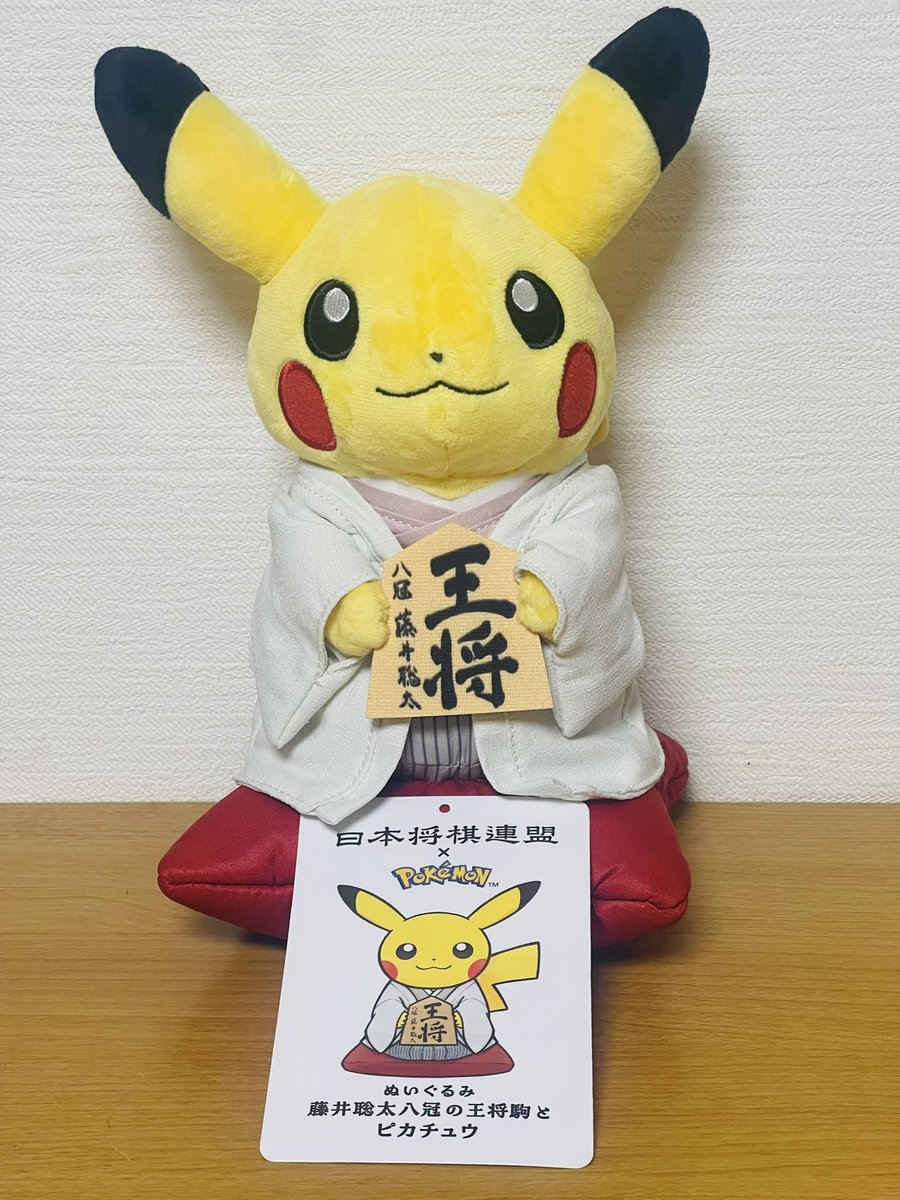 クラウドファンディングの返礼品「ポケモンコラボ ぬいぐるみ 藤井聡太
