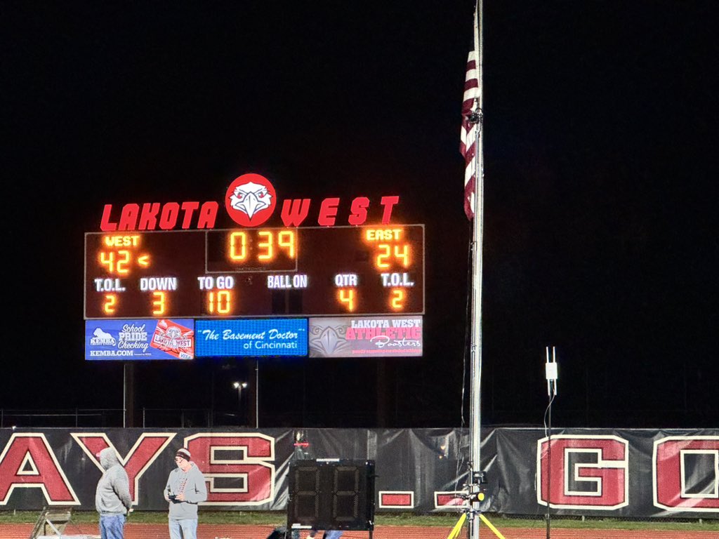 Victory Formation…..It’s a Friday Night Lights, in the <a href="/gmcsports/">GMC Sports</a> Final-
Lakota East- 24
Lakota West- 42