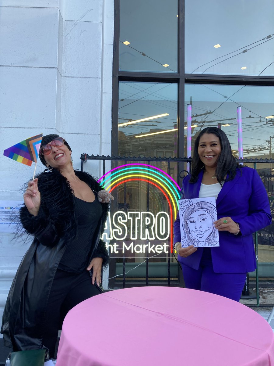 RasaVitalia's tweet image. Recap 10/18/24 of the ever fabulously fun @castro.nightmarket ! 🙌 🌈 @londonbreed @rasavitalia #caricatures #sanfrancisco #castrosf