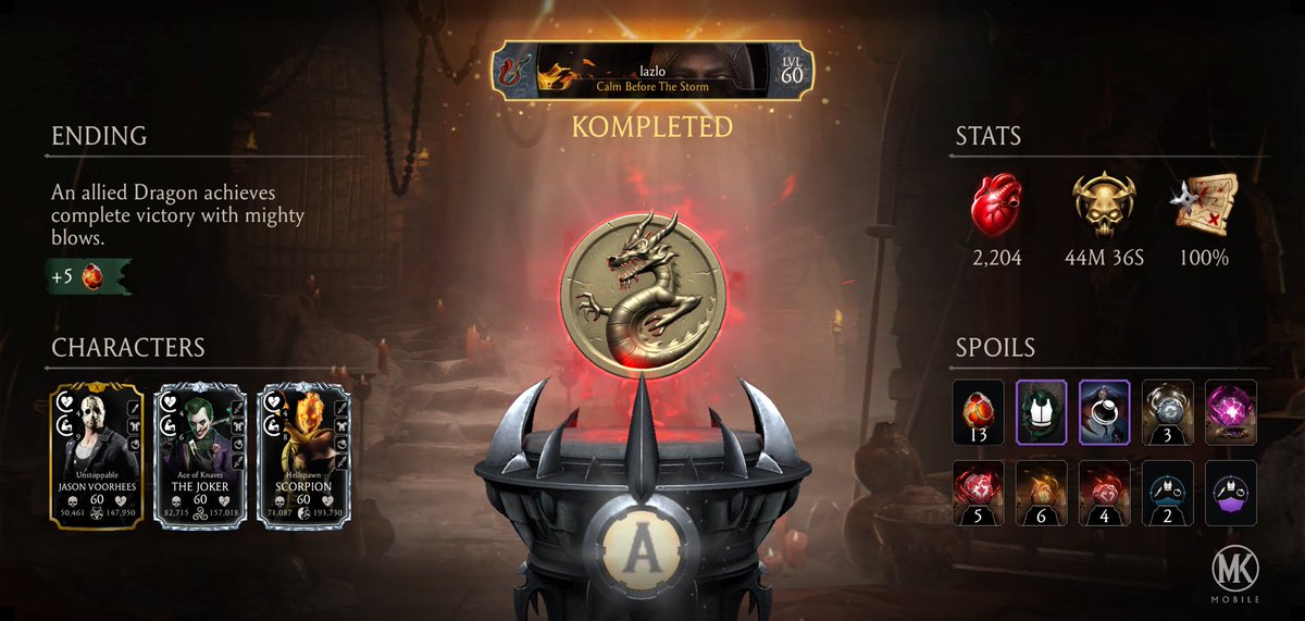 42Lazlo's tweet image. A good #Krypt run!

#TheKrypt #MkMobile