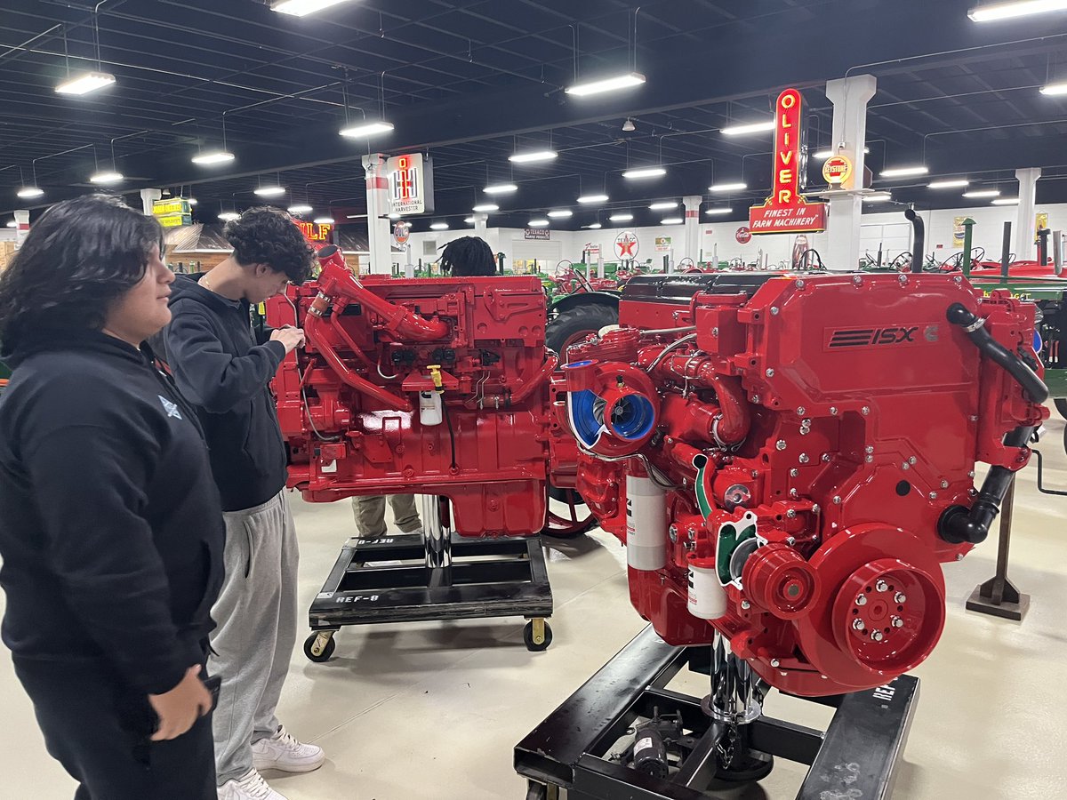 CVHS_AutoTech's tweet photo. CVHS Auto Tech Level 2 and 3 students got to enjoy a great field trip to the Keystone Truck and Tractor Museum in Colonial Heights, VA today to see their hundreds of vehicles on display and learn about the history of multiple types of transportation. @FCPS_CTE @Region4FCPS https://t.co/DNZKqlKAfd