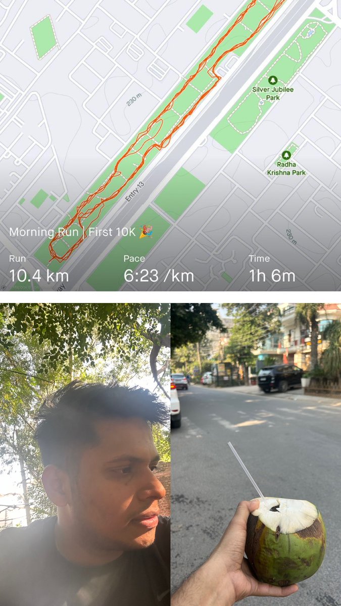 amanjain__'s tweet photo. Here we are… Finally my first 10K https://t.co/oDmBq3qM6V