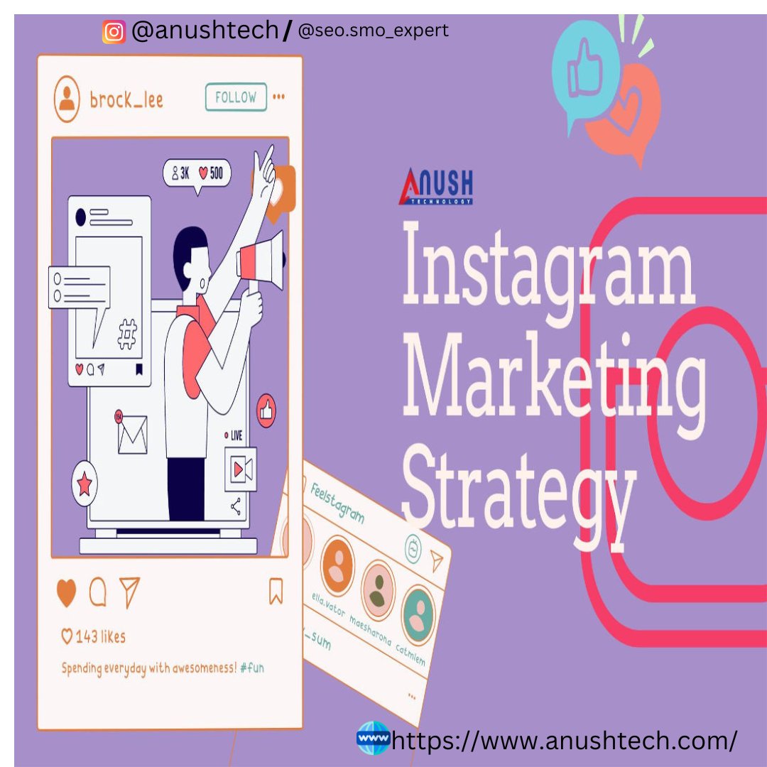 SEOexpertMitesh's tweet image. Expert Instagram Marketing to Elevate Your Brand
Transform your Instagram presence with Anush Technology’s Instagram Marketing Services. We craft customized marketing strategies that encompass eye-catching content creation, precise audience targeting, engaging ad campaigns.